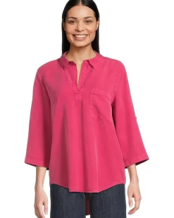 Roll Tab Sleeve Patch Pocket Tunic