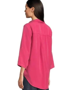 Roll Tab Sleeve Patch Pocket Tunic