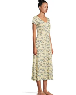 Rose Midi Short Sleeve Dress