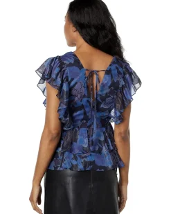 Rowyn Frill Detail Top with Tie Detail