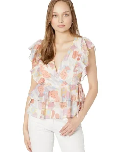Rowyn Frill Detail Top with Tie Detail