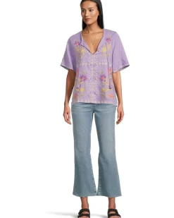 Ruffle Sleeve Field Blouse