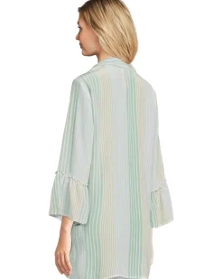 Ruffle Sleeve Henley Tunic - Florrie