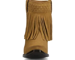 Sacha Short Fringe Bootie