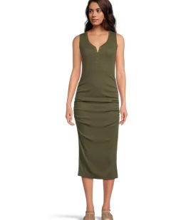 Samira Tank Henley Midi Dress