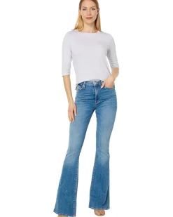 Santa Monica Mitered Back Elbow Length Tee