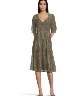 Sayler Mesh Midi Dress Skylar Bloom