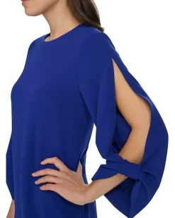 Scuba Crepe Keyhole Sleeve
