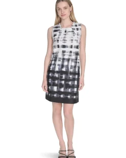 Scuba Sleeveless Printed Sheath