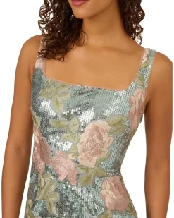 Sequin Embroidery Short Dress