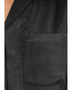 Serena Satin Button-Down