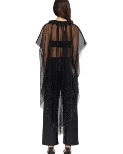 Sez Emb Tulle Cape