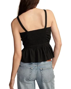 Shirred Peplum Top