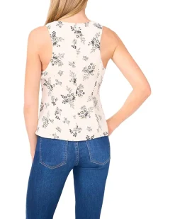 Shirred Sleeveless Tank