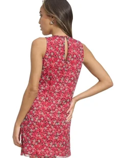 Short Chiffon Trapeze Dress