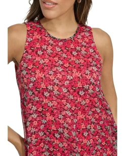 Short Chiffon Trapeze Dress