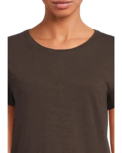 Short Sleeve Back Seam Crewneck