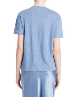 Short Sleeve Drop Shoulder Crew Neck