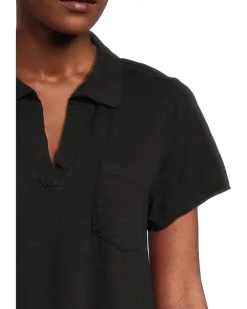 Short Sleeve Johnny Collar Dress