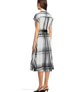 Short Sleeve Printed Belted Commuter