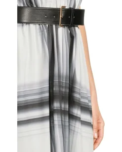 Short Sleeve Printed Belted Commuter