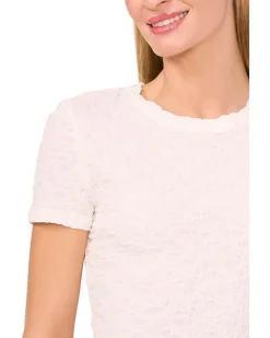 Short Sleeve Puckered Knit Baby Tee