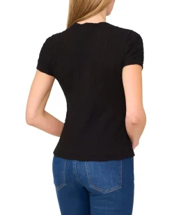 Short Sleeve Puckered Knit Baby Tee