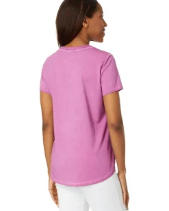 Short Sleeve Shirt Tail Crew Tee
