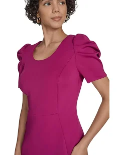 Short Sleeve Square Neck Sheath