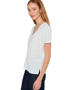 Short Sleeve V-Neck Boxy Tee