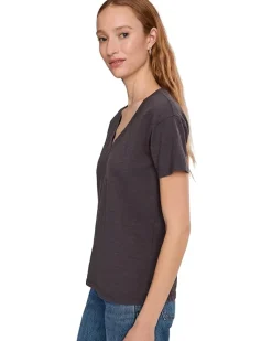Short Sleeve V-Neck Boxy Tee