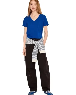 Short Sleeve V-Neck Boxy Tee