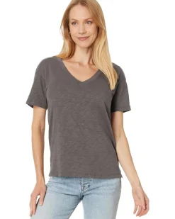 Short Sleeve V-Neck Boxy Tee
