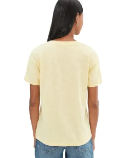 Short Sleeve V-Neck Boxy Tee