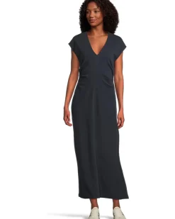 Side Tuck Maxi Dress