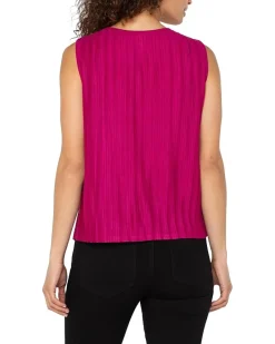 Sleeveless Crew Neck Knit Top