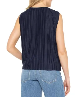 Sleeveless Crew Neck Knit Top