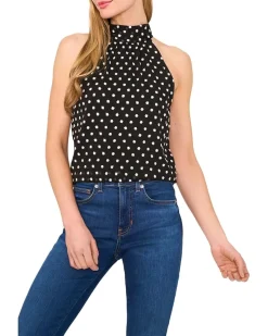 Sleeveless Halter Top With Back Bow