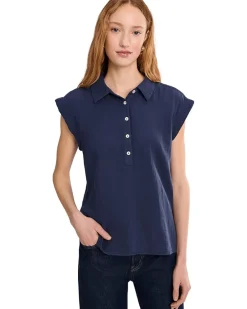 Sleeveless Henley Shirt