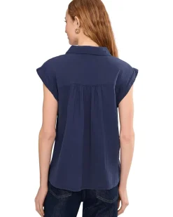 Sleeveless Henley Shirt