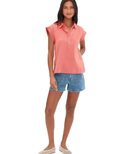 Sleeveless Henley Shirt