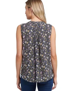 Sleeveless Pintuck Blouse