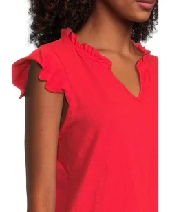 Sleeveless Ruffle Top