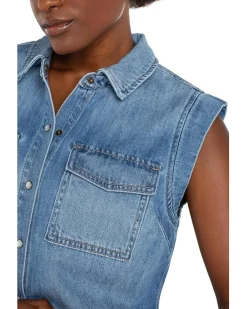 Sleeveless Shirt With Pockets