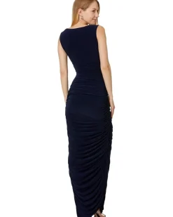 Sleeveless Side Shirred Gown