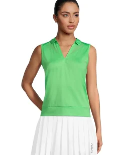 Sleeveless Top With Mesh Inserts