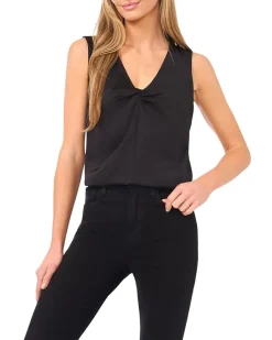 Sleeveless Twist V-Neck Top