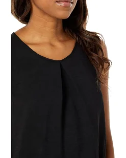 Sleeveless Washer Twill Shell