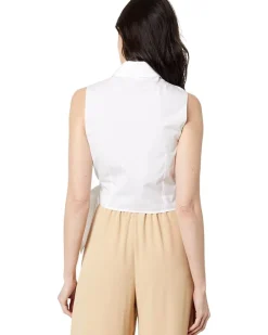 Sleeveless Wrap Shirt