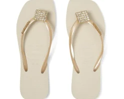 Slim Crystal Square Elegance Sandals